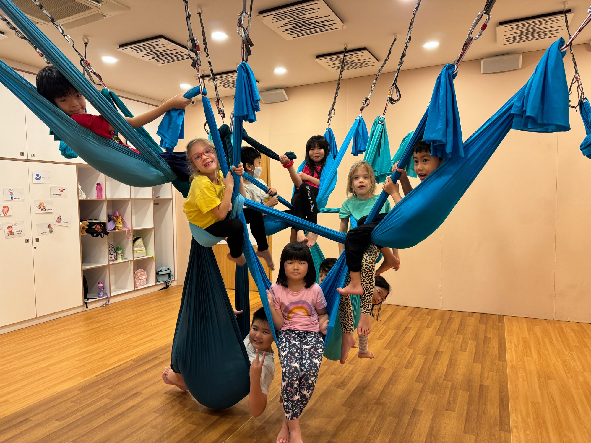 From Hammocks to Monkey Bars — aerial and playground day