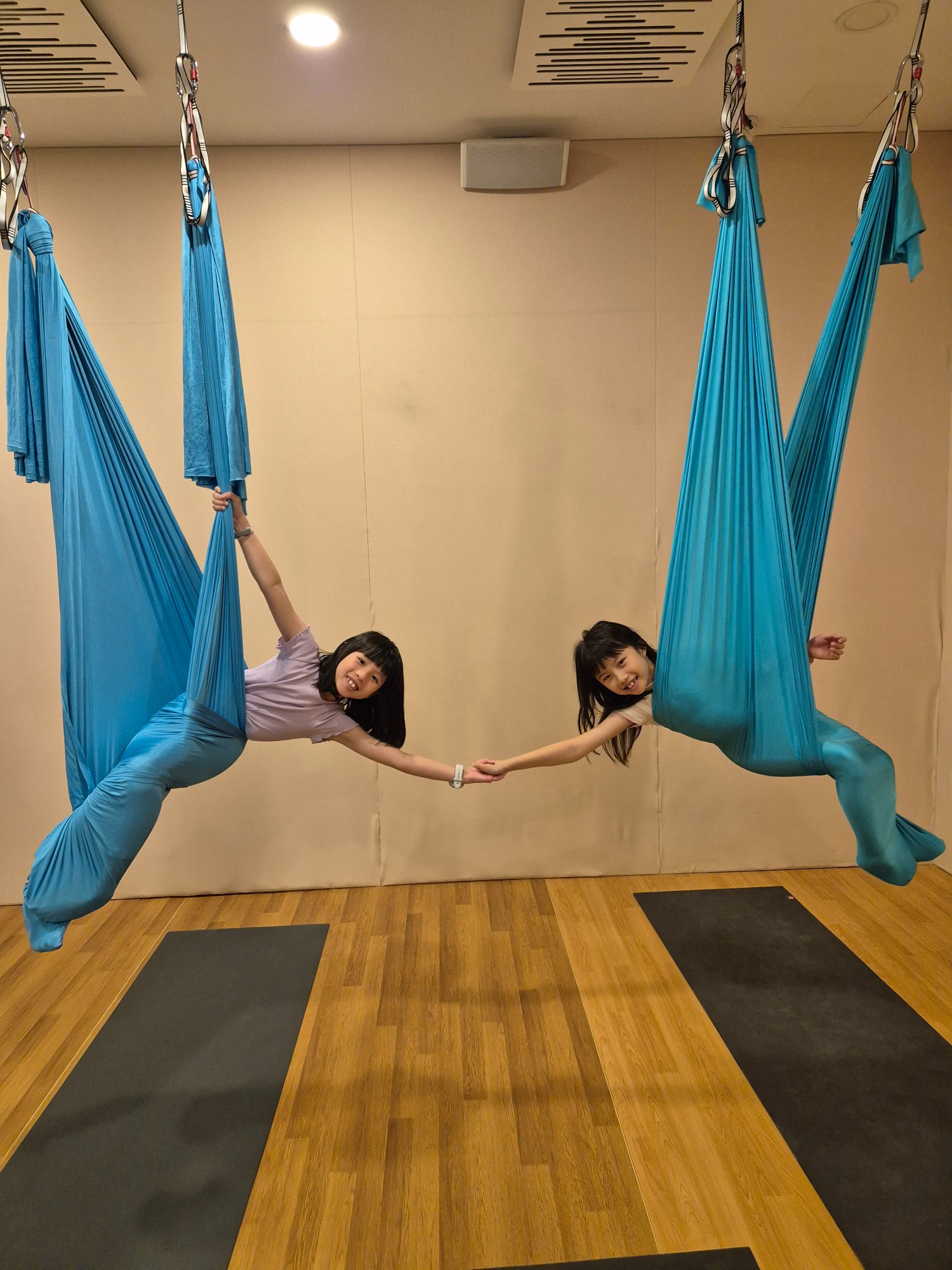 Children aerial yoga Singapore Mindful Space
