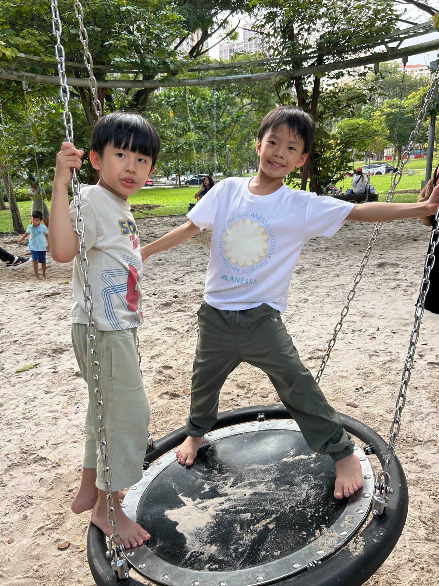Kids on playground Singapore mindfulness
