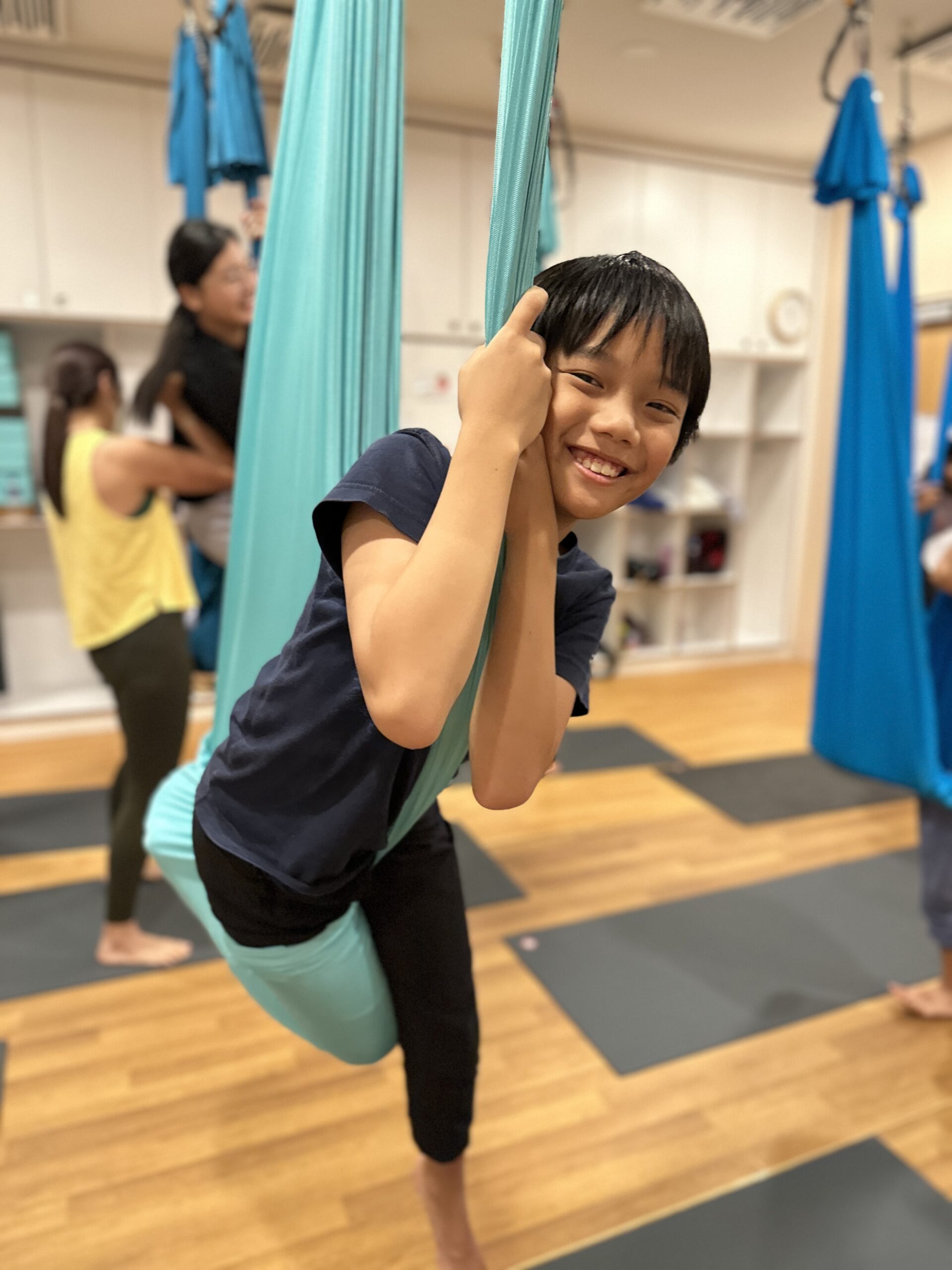 Zen In The Sky kids aerial yoga Singapore